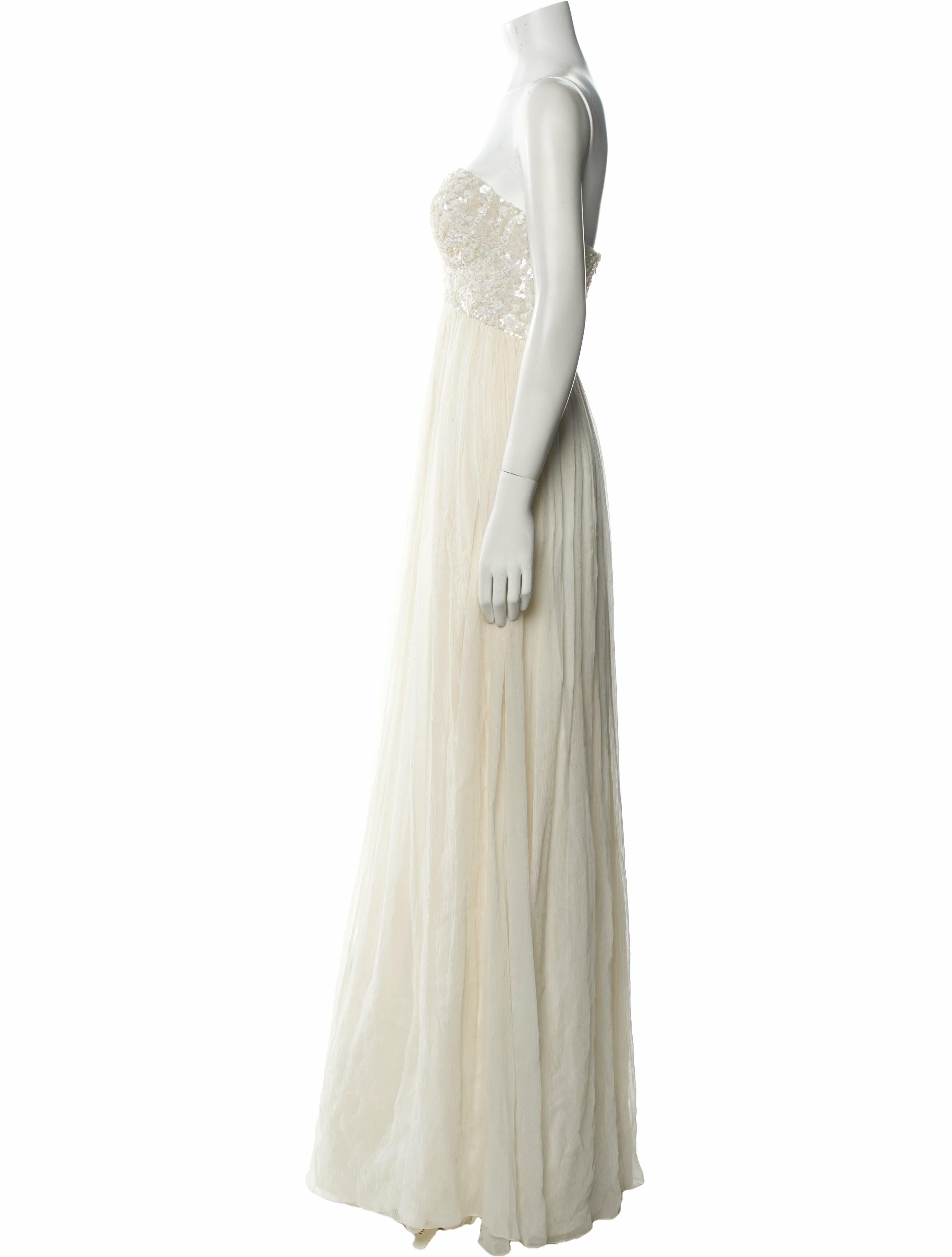 Rachel Gilbert Silk Long Dress