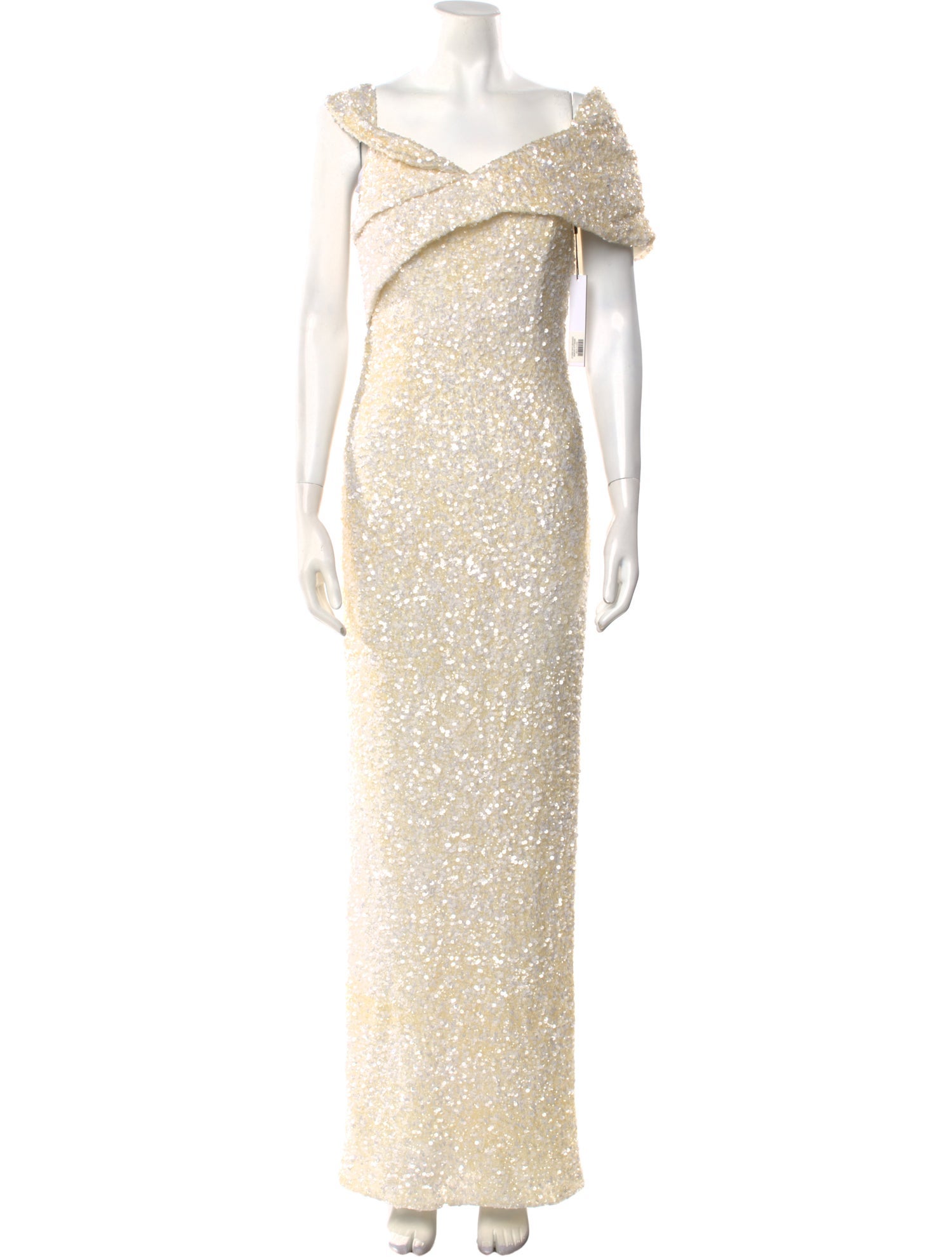 Rachel Gilbert Off-The-Shoulder Long Dress w/ Tags