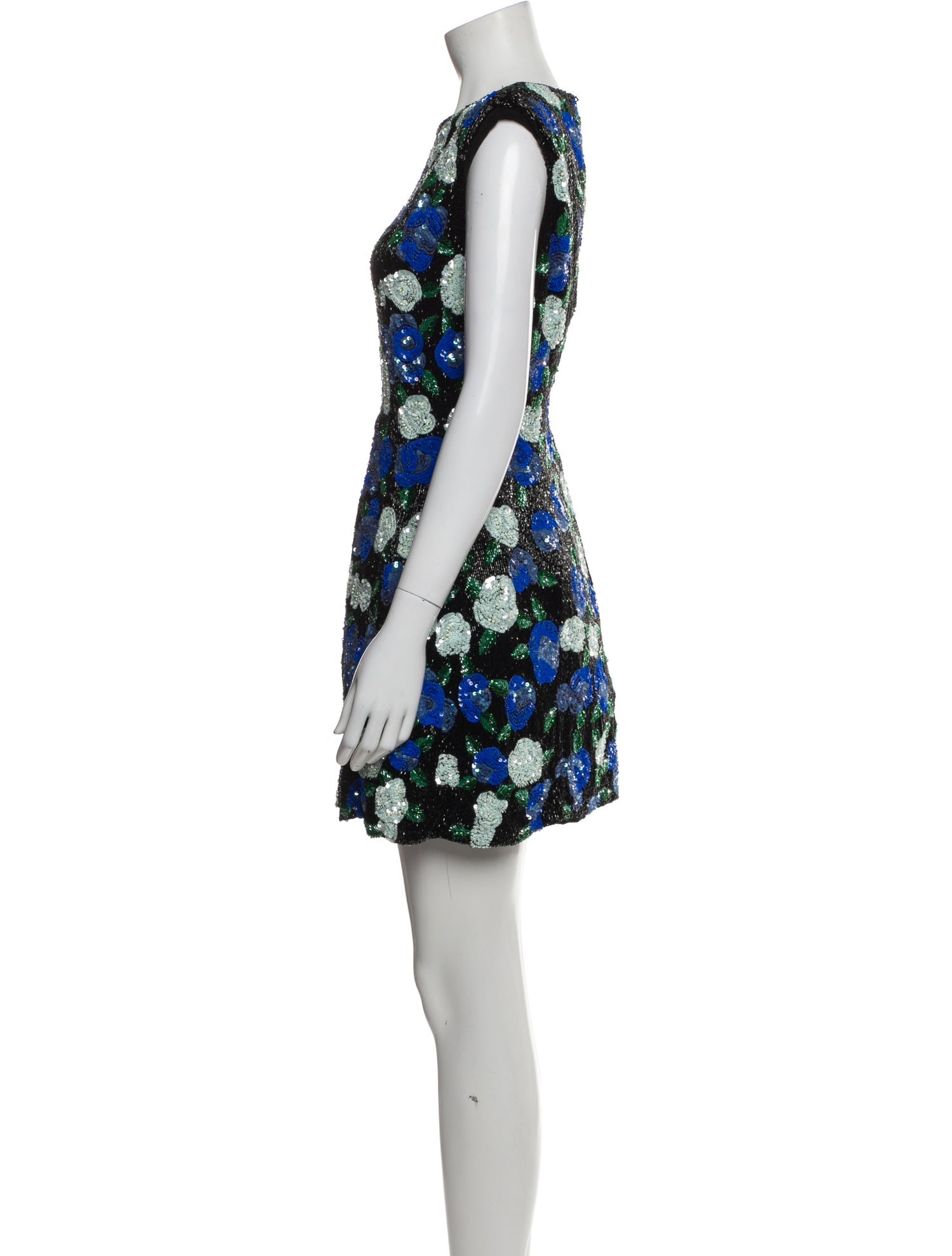 Rachel Gilbert Floral Print Mini Dress