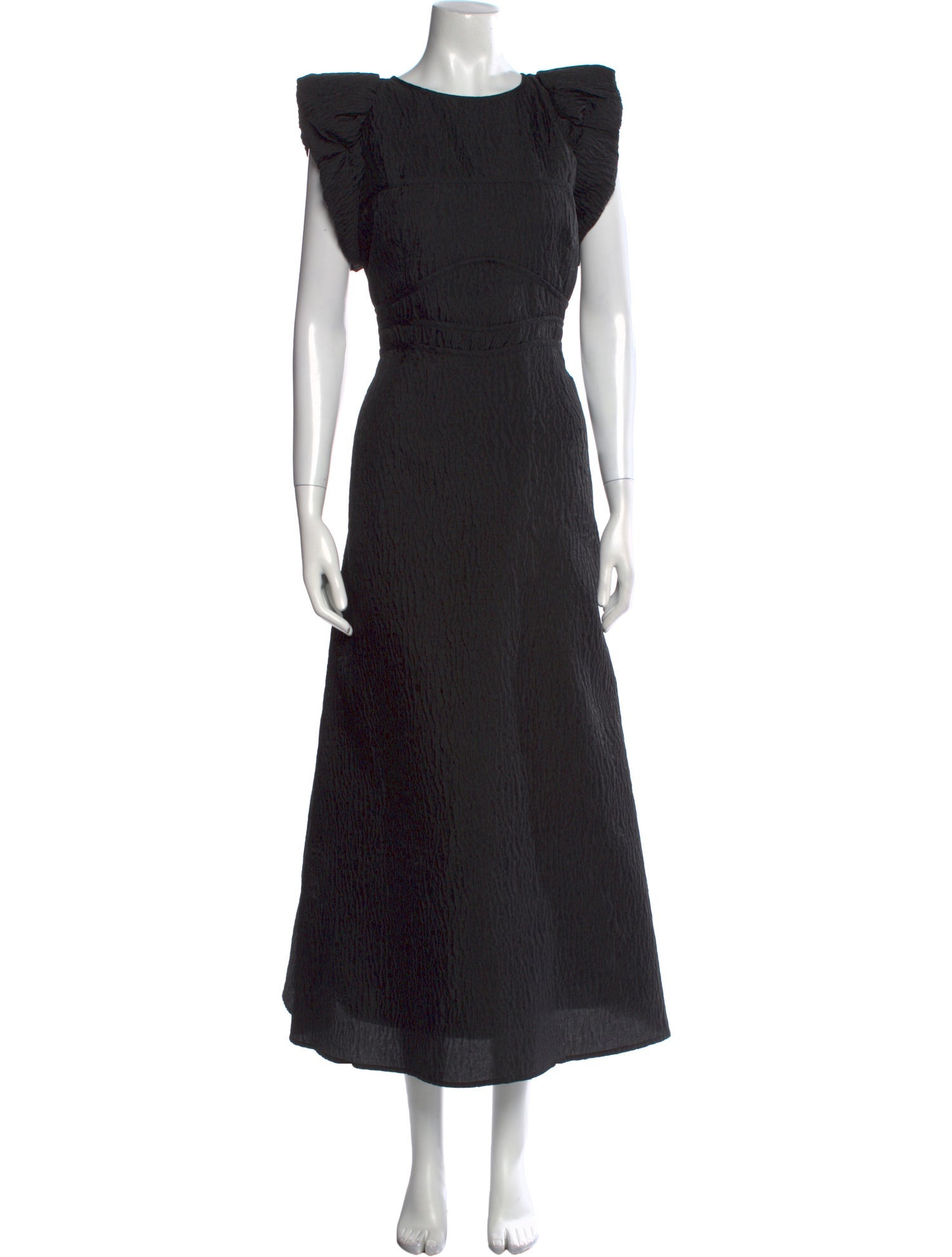 Rachel Gilbert Bateau Neckline Long Dress w/ Tags