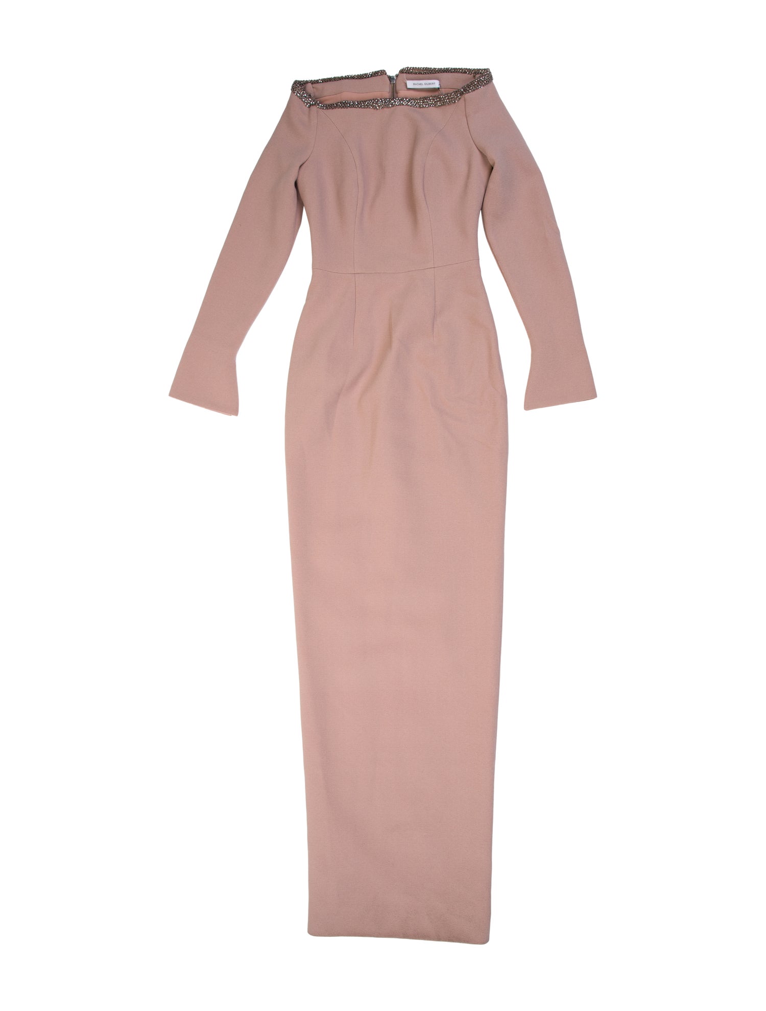 Rachel Gilbert Mock Neck Long Dress