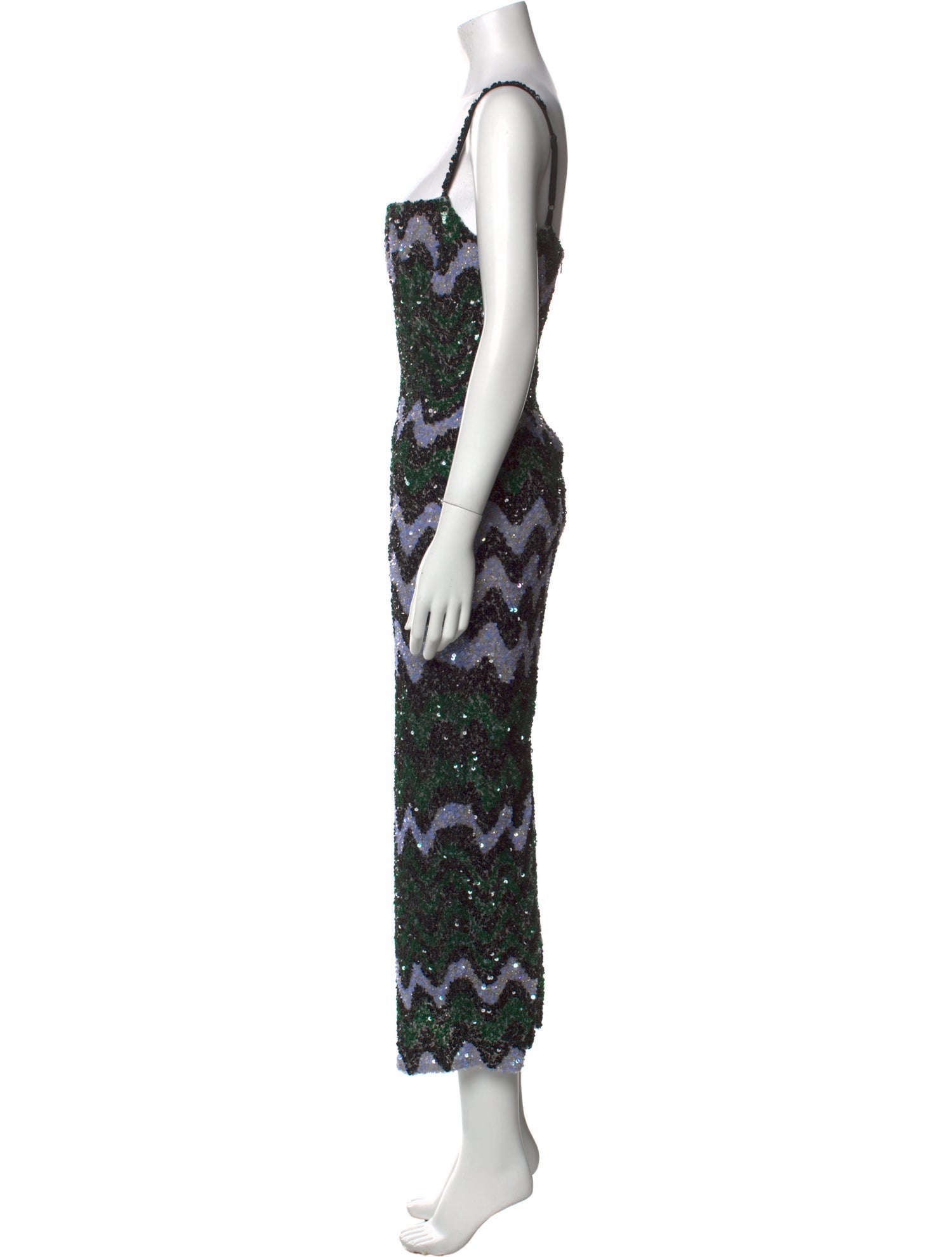 Rachel Gilbert Printed Long Dress