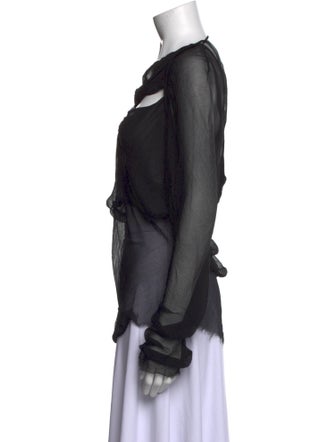 Rachel Gilbert Silk Cowl Neck Blouse