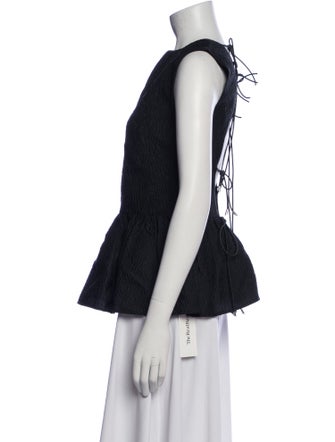 Rachel Gilbert Lace Pattern Crew Neck Top