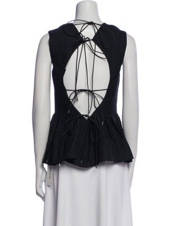 Rachel Gilbert Lace Pattern Crew Neck Top