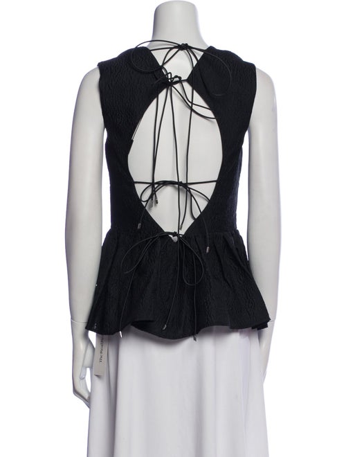 Rachel Gilbert Lace Pattern Crew Neck Top