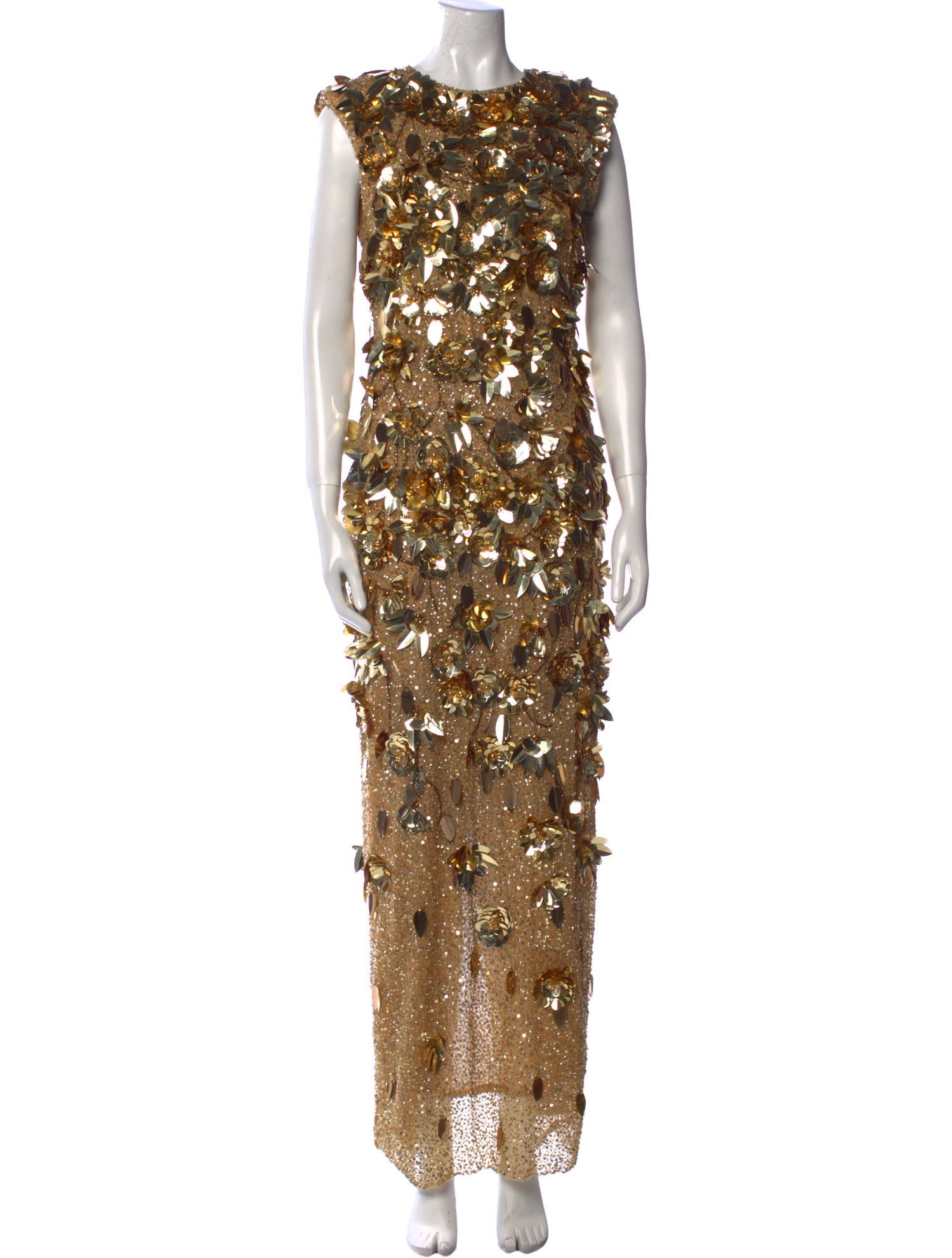 Rachel Gilbert Lace Pattern Long Dress