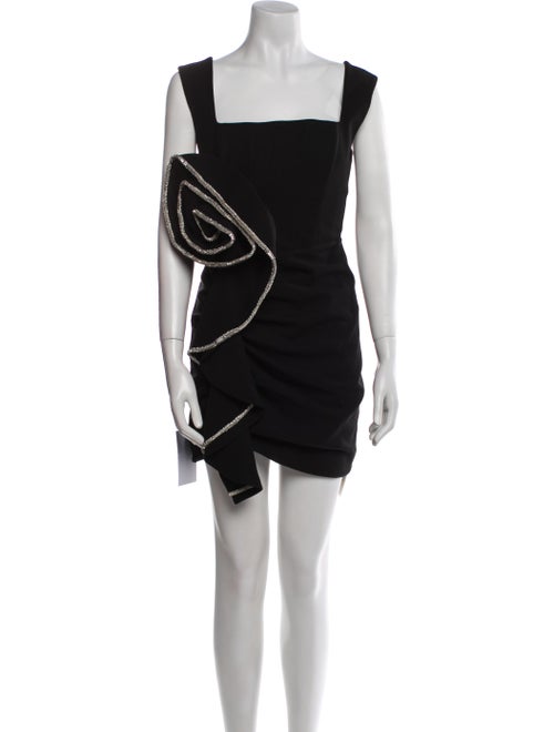 Rachel Gilbert Square Neckline Mini Dress