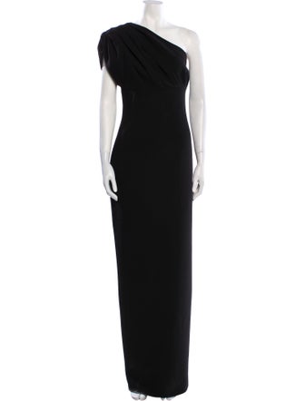 Rachel Gilbert One-Shoulder Long Dress