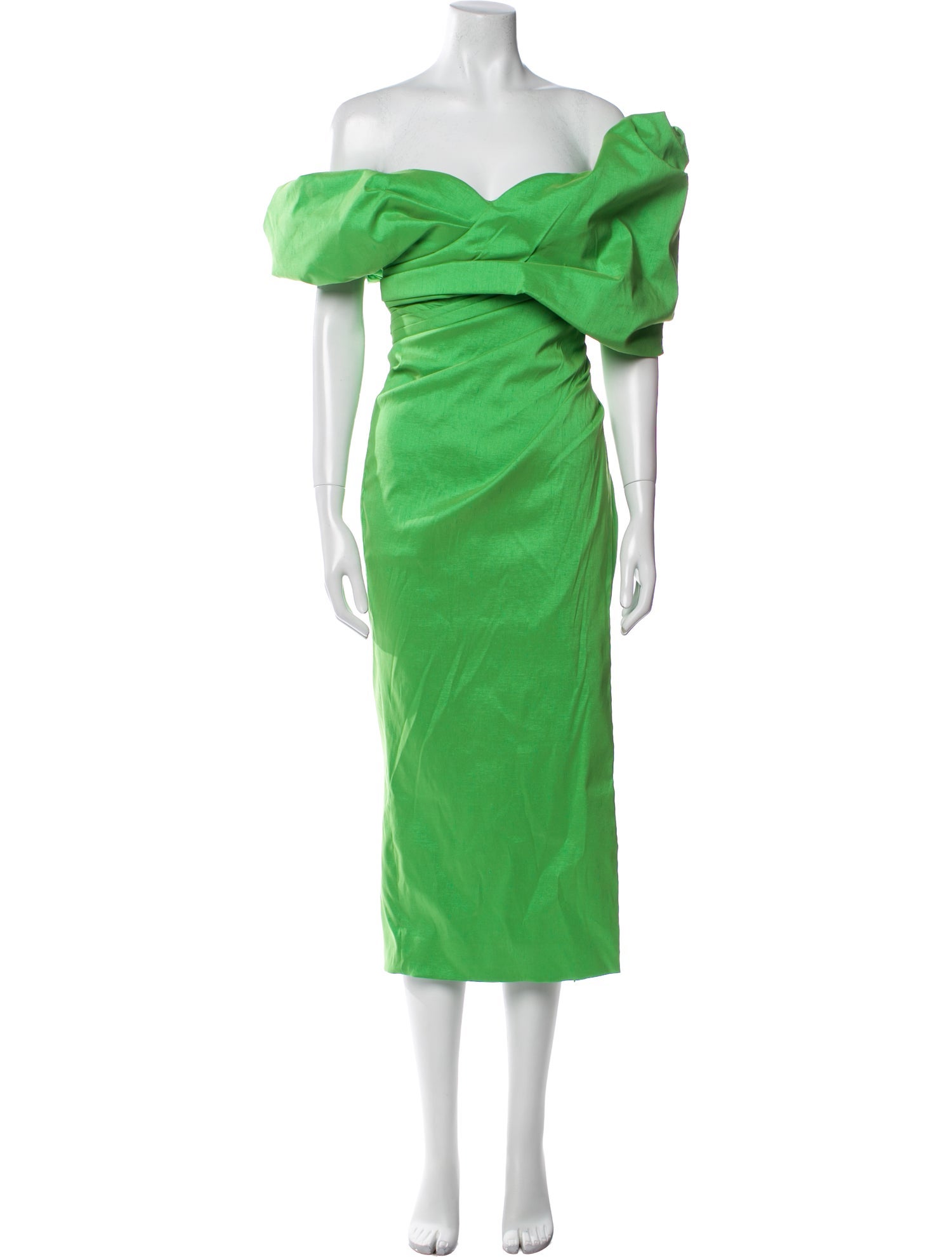 Rachel Gilbert Off-The-Shoulder Midi Length Dress w/ Tags