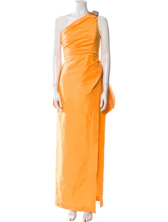 Rachel Gilbert One-Shoulder Long Dress