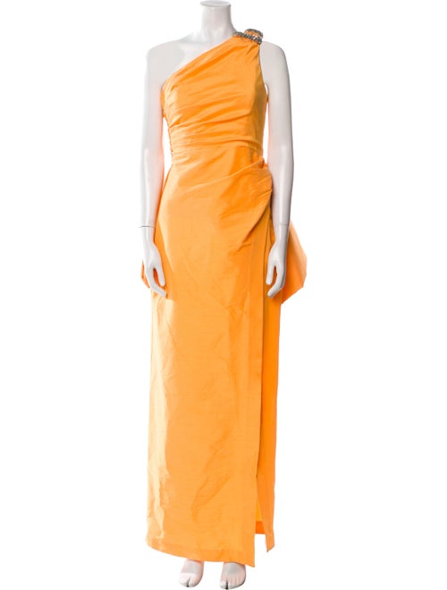 Rachel Gilbert One-Shoulder Long Dress