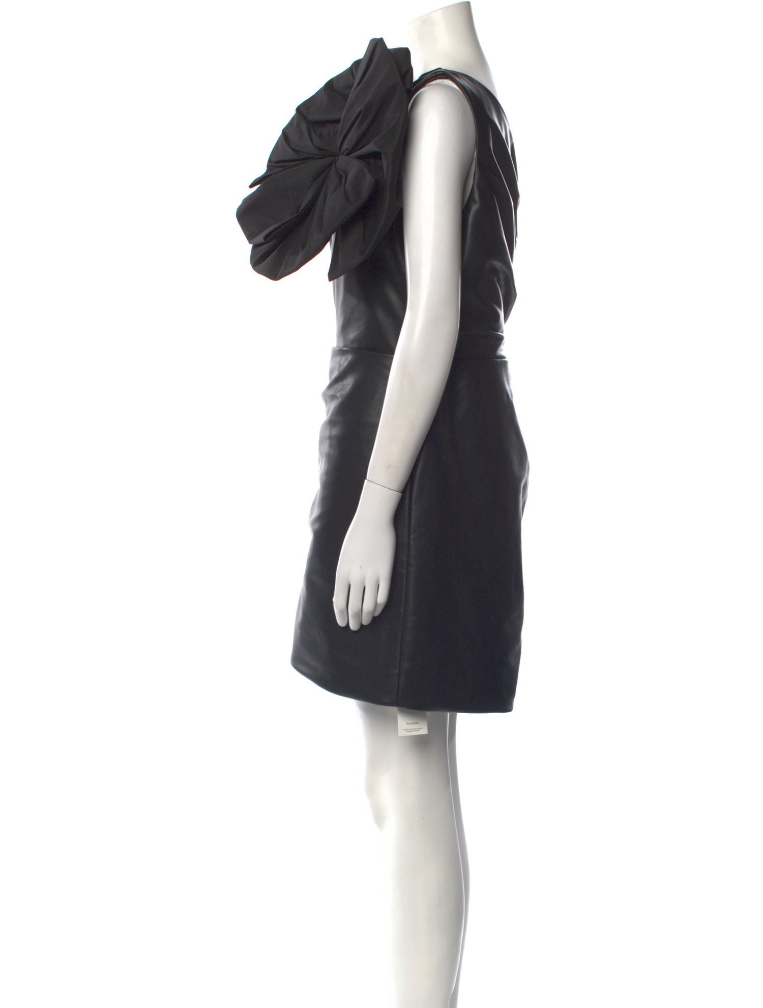 Rachel Gilbert Faux Leather Mini Dress