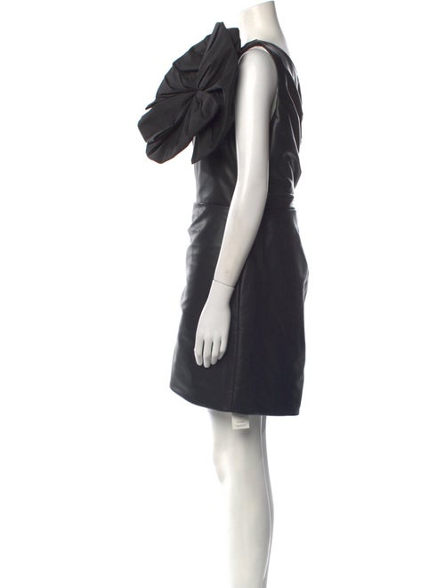 Rachel Gilbert Faux Leather Mini Dress