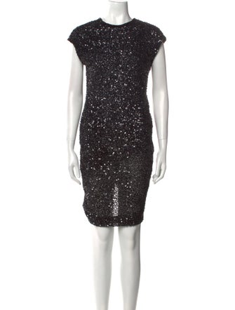 Rachel Gilbert Crew Neck Knee-Length Dress