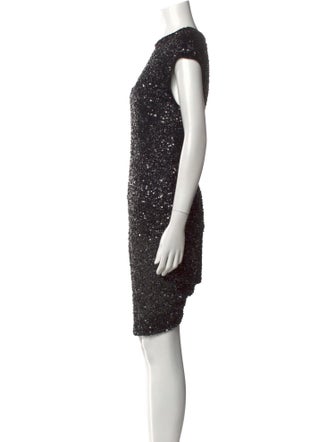 Rachel Gilbert Crew Neck Knee-Length Dress