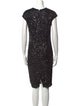 Rachel Gilbert Crew Neck Knee-Length Dress