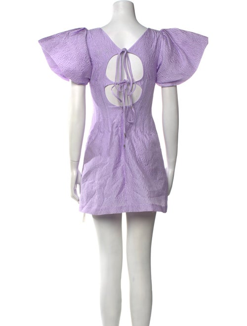 Rachel Gilbert Scoop Neck Mini Dress