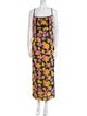 Rachel Gilbert Floral Print Long Dress