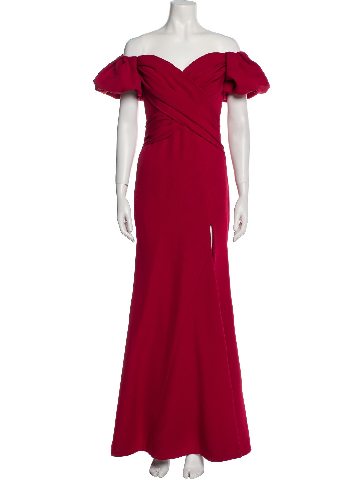 Rachel Gilbert Off-The-Shoulder Long Dress