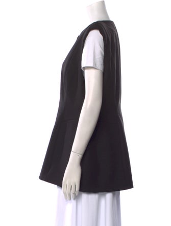 Rachel Gilbert Crew Neck Short Sleeve Blouse