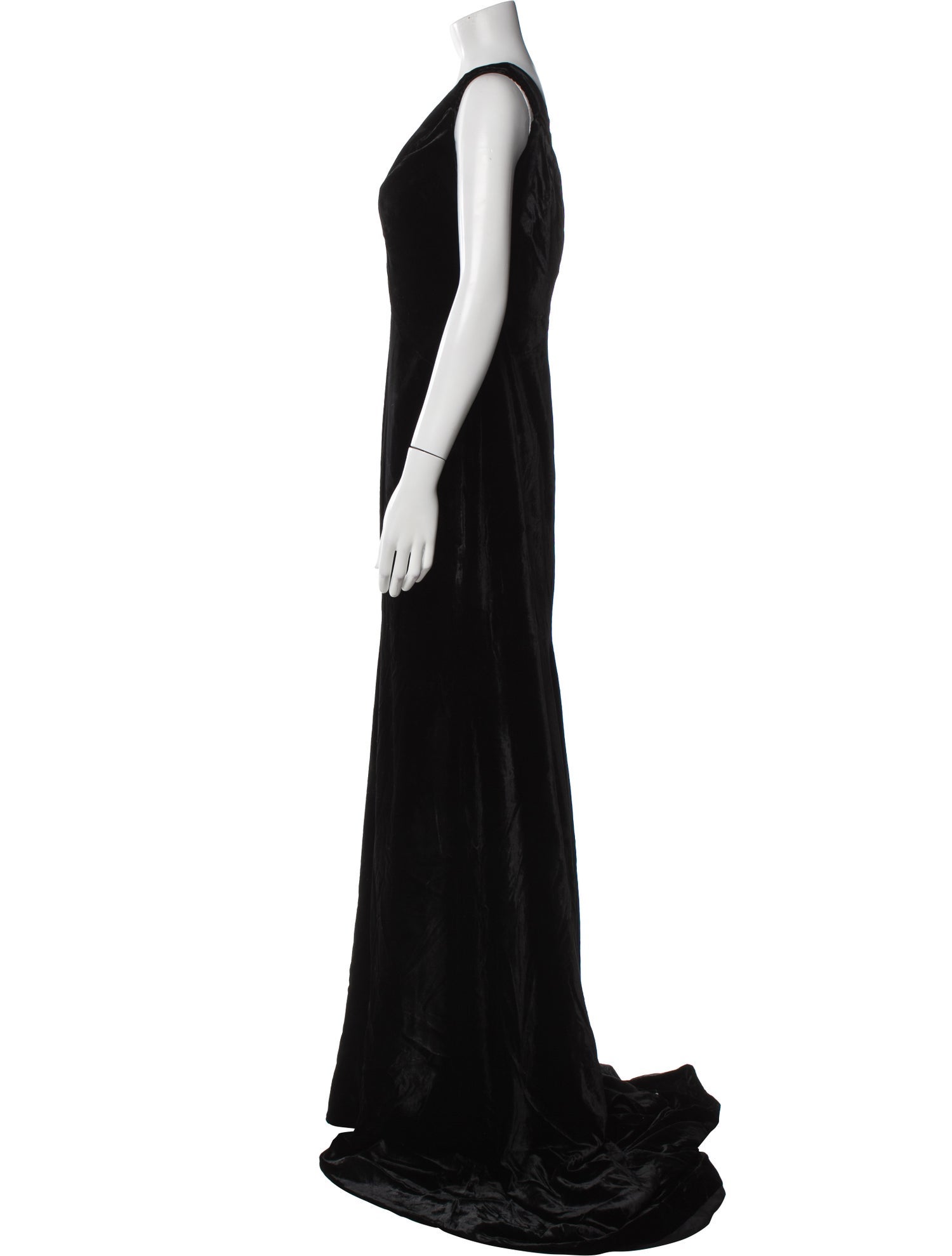 Rachel Gilbert V-Neck Long Dress