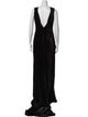 Rachel Gilbert V-Neck Long Dress