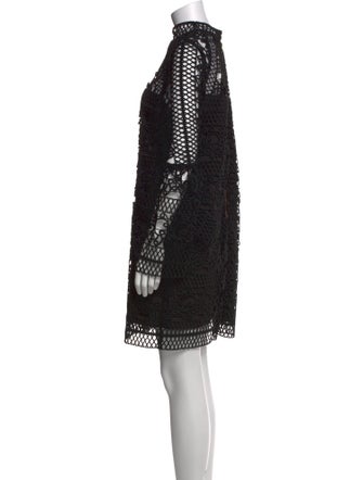 Rachel Gilbert Lace Pattern Mini Dress