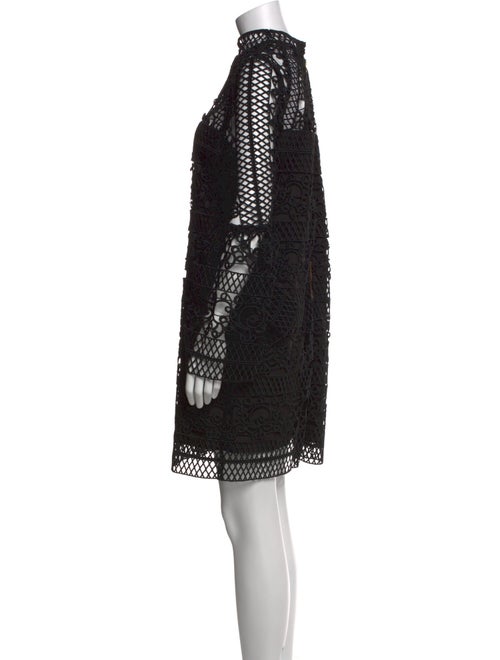 Rachel Gilbert Lace Pattern Mini Dress