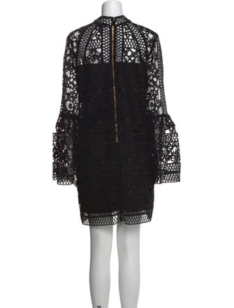 Rachel Gilbert Lace Pattern Mini Dress