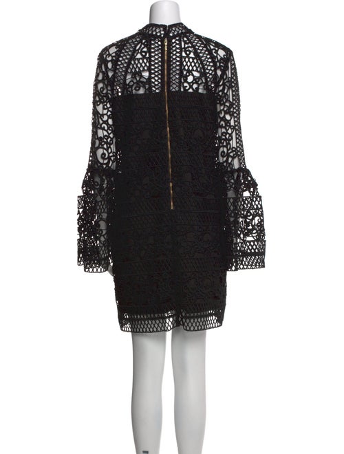 Rachel Gilbert Lace Pattern Mini Dress