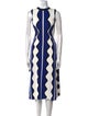 Rachel Gilbert Printed Midi Length Dress