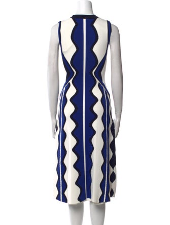 Rachel Gilbert Printed Midi Length Dress