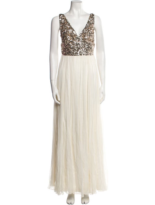Rachel Gilbert Silk Long Dress