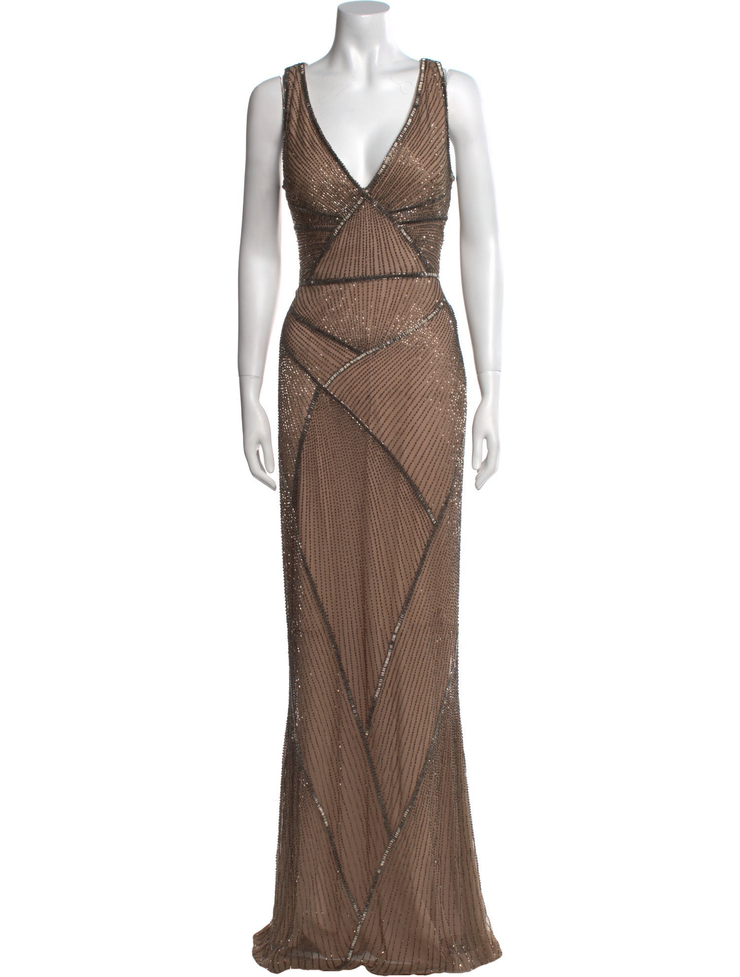 Rachel Gilbert V-Neck Long Dress w/ Tags