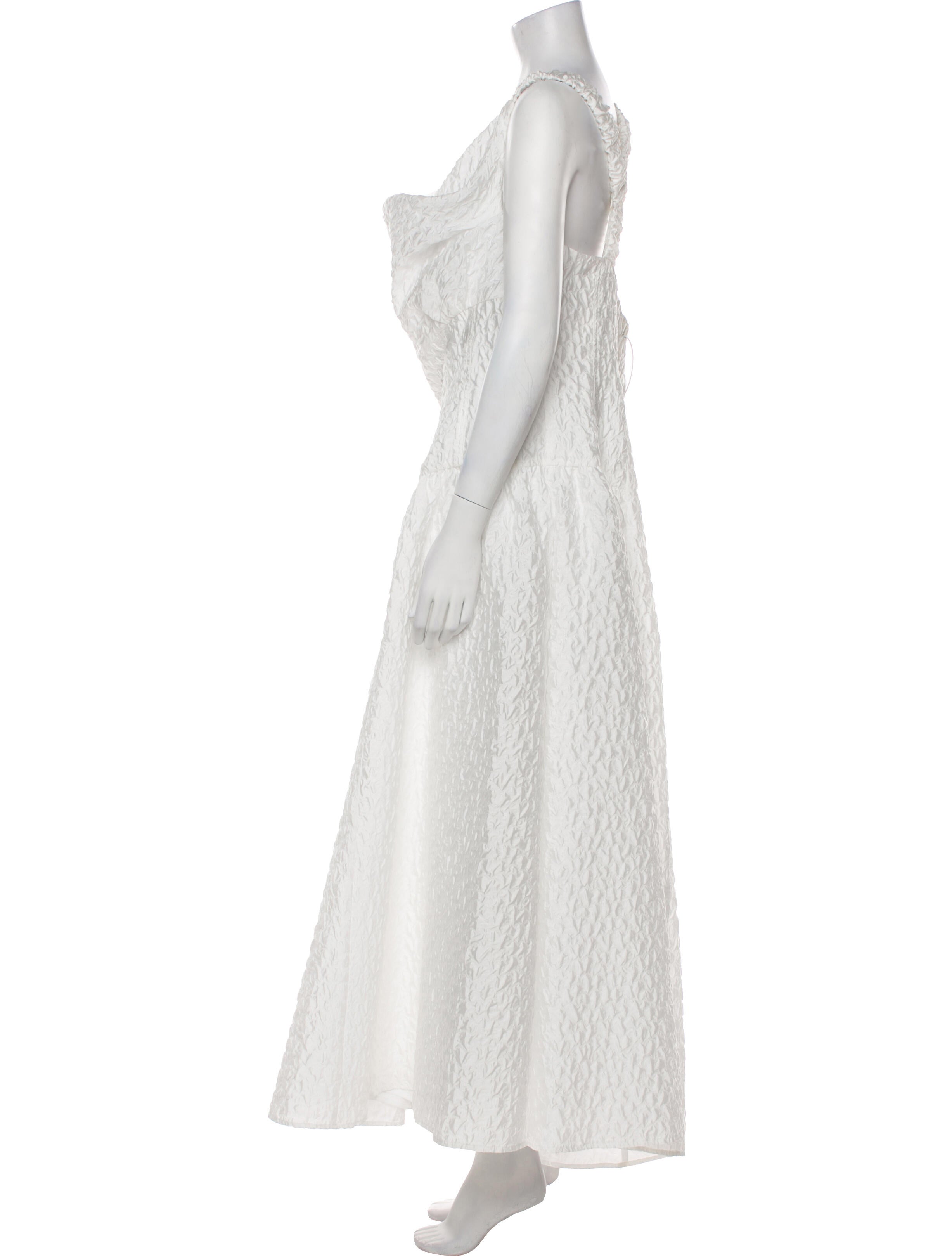 Rachel Gilbert Square Neckline Long Dress