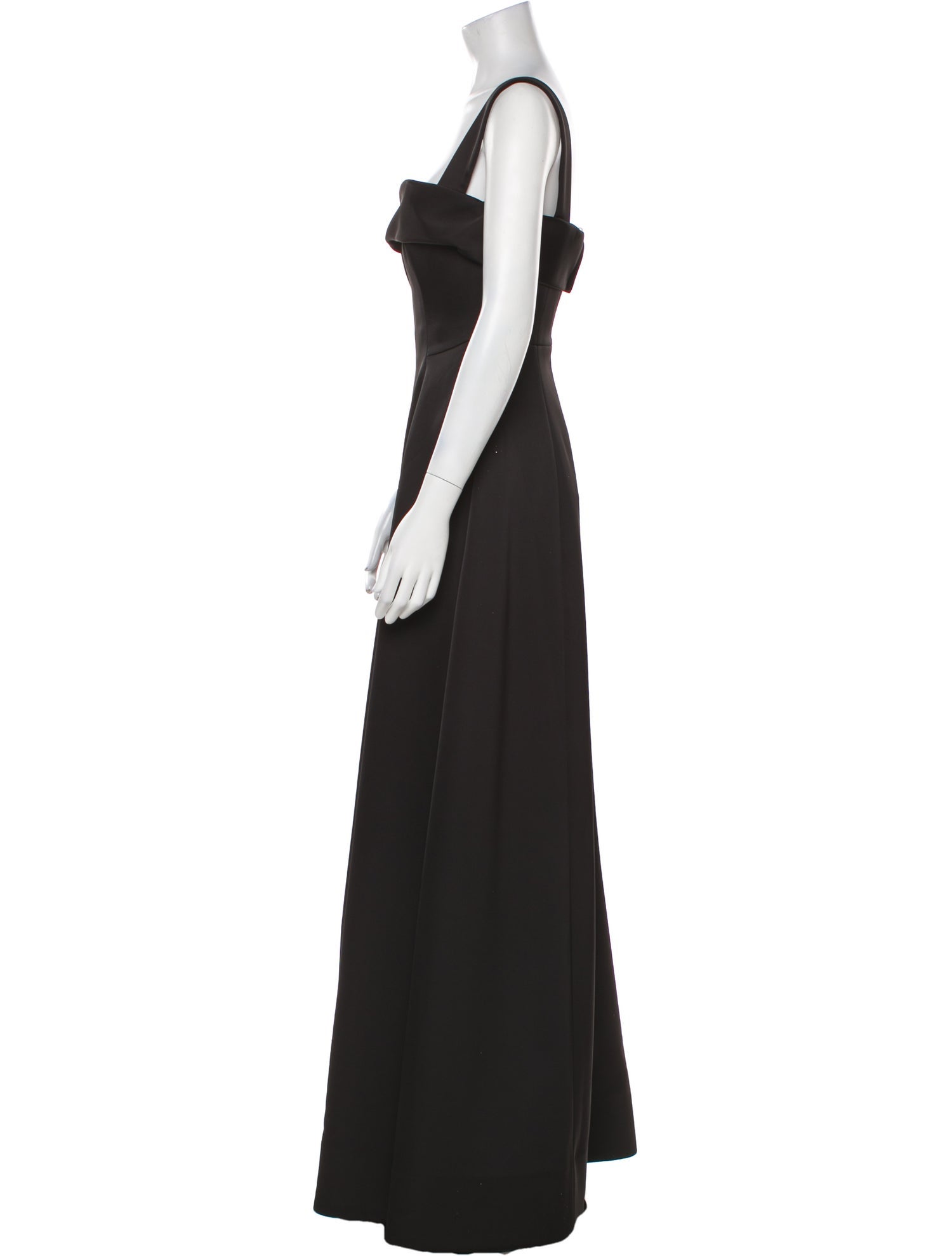 Rachel Gilbert Square Neckline Long Dress