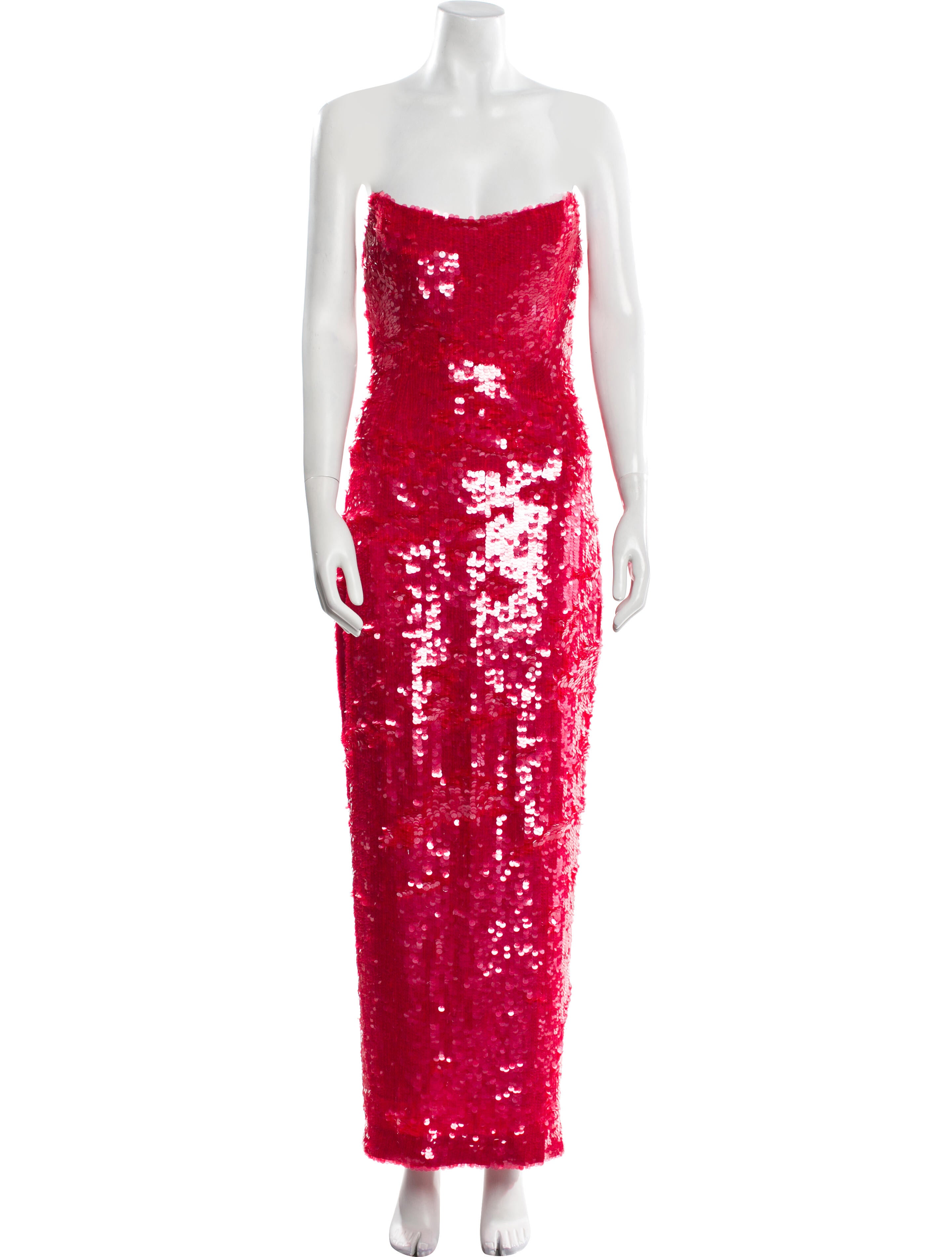 Rachel Gilbert Strapless Long Dress