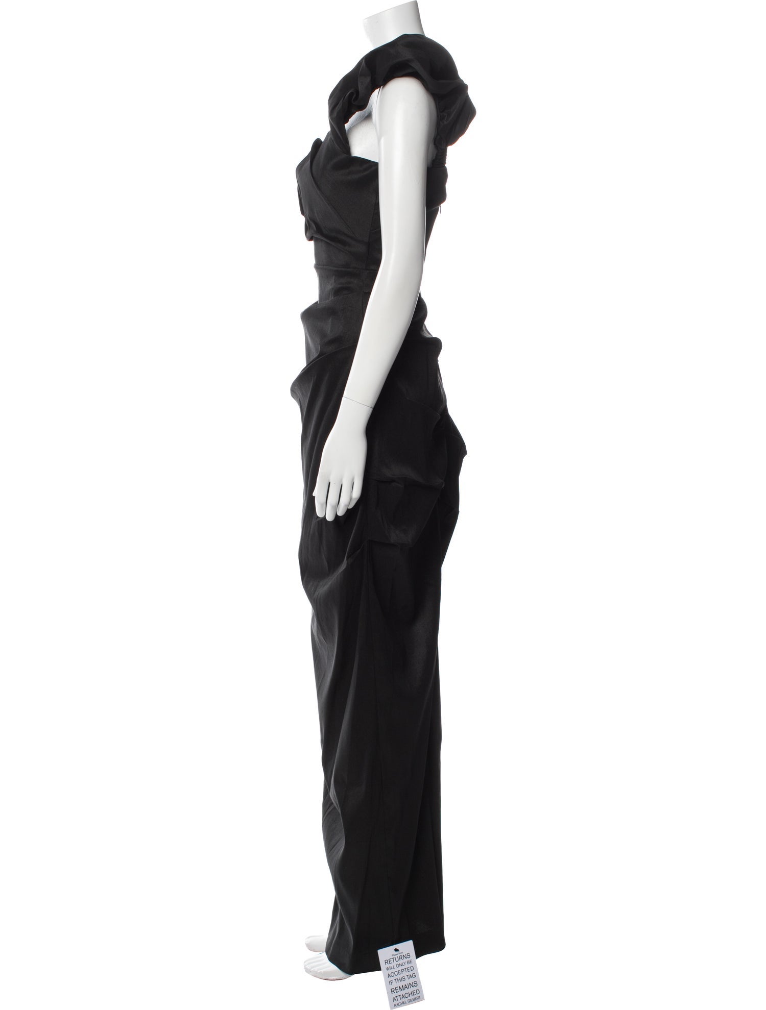Rachel Gilbert Square Neckline Long Dress