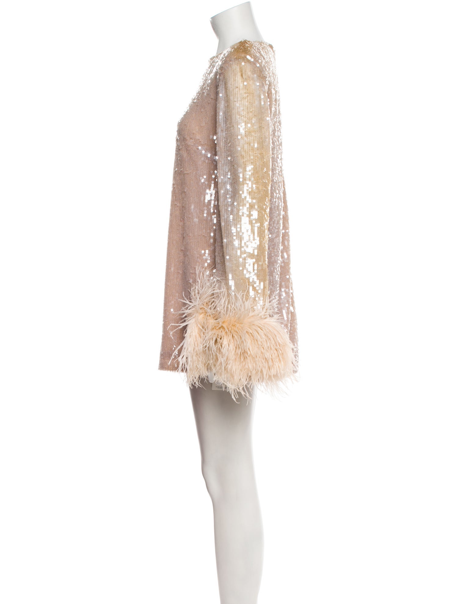 Rachel Gilbert Crew Neck Mini Dress