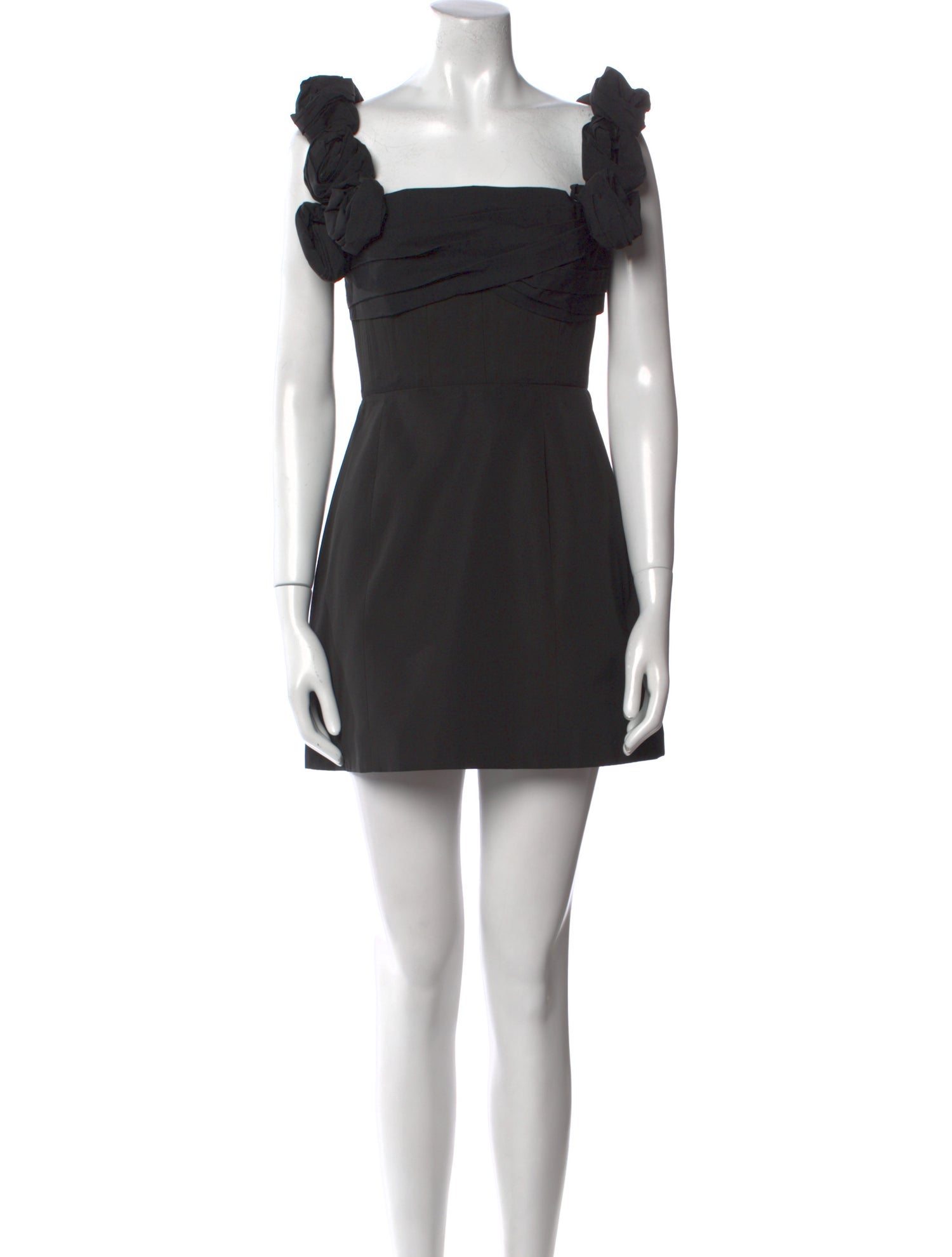 Rachel Gilbert Square Neckline Mini Dress