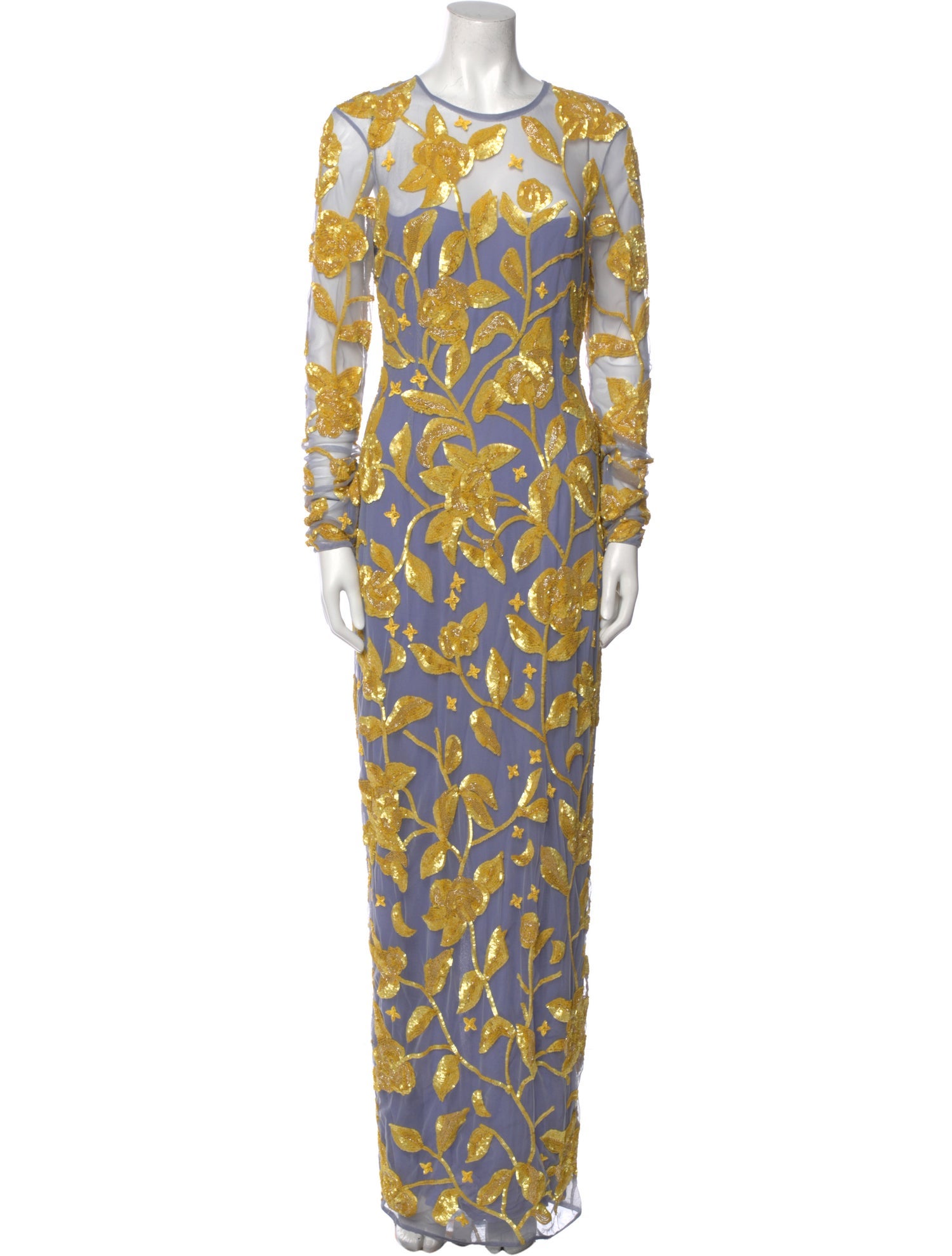 Rachel Gilbert Printed Long Dress w/ Tags