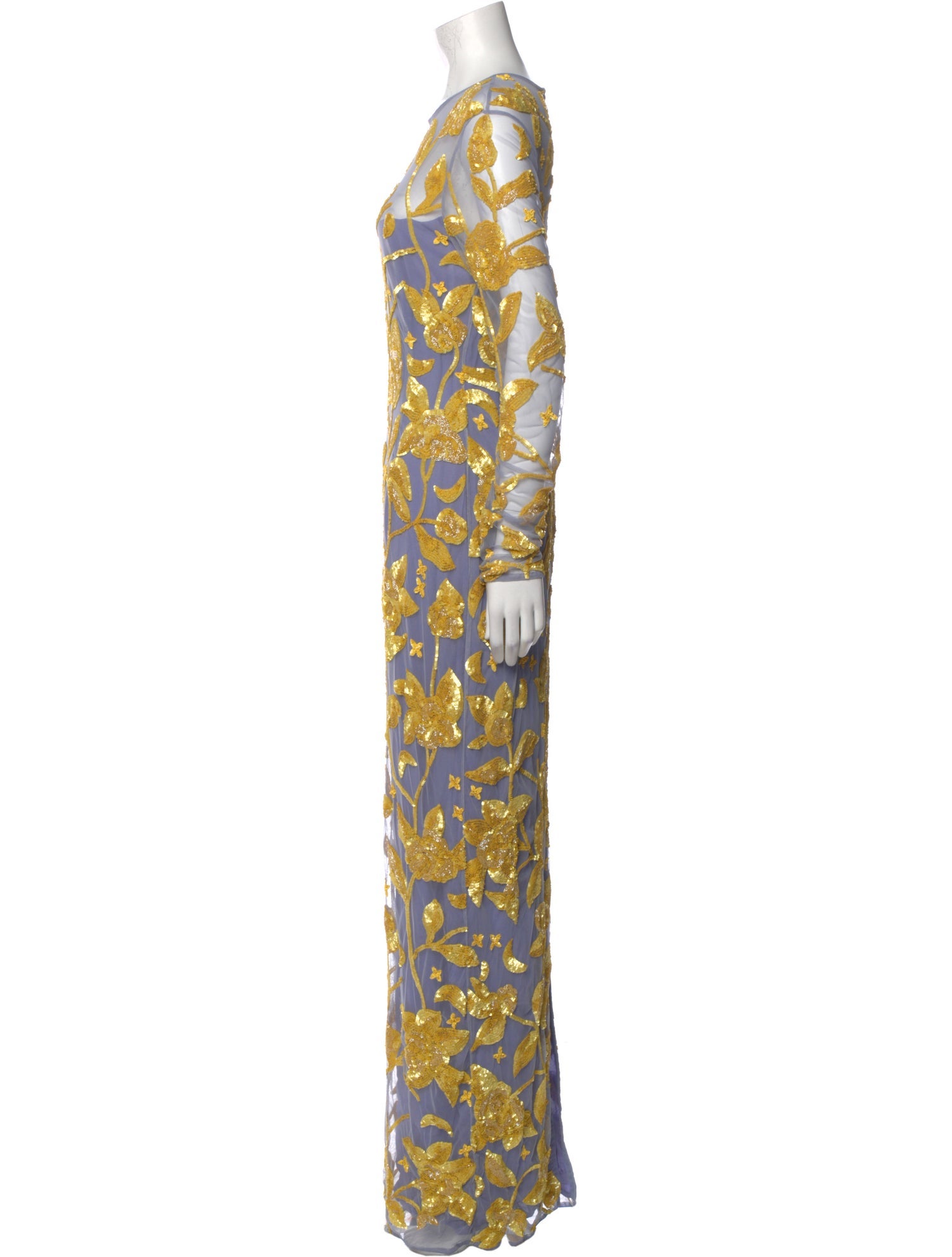 Rachel Gilbert Printed Long Dress w/ Tags