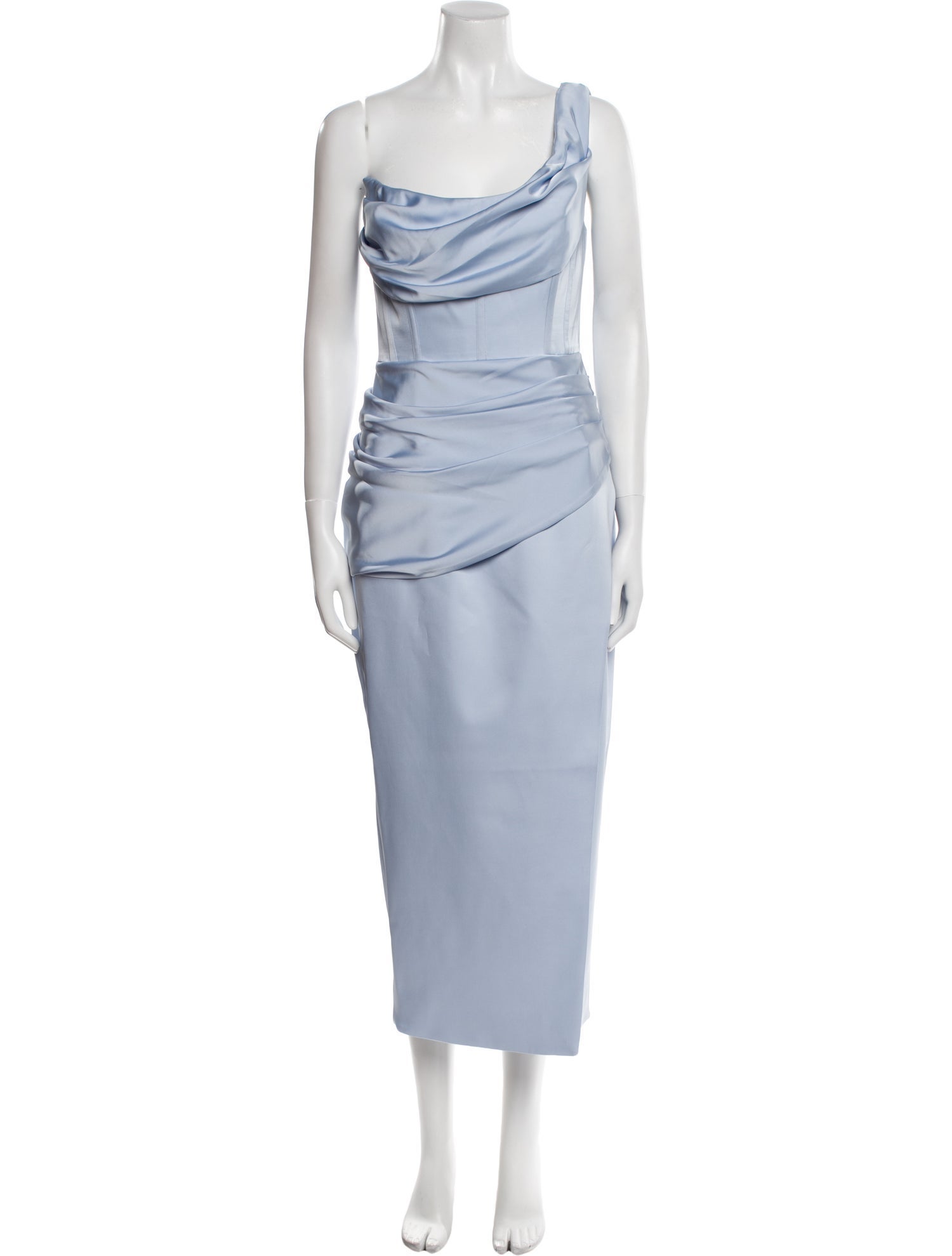 Rachel Gilbert Cowl Neck Long Dress