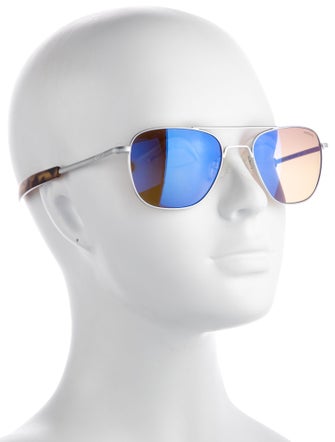 RANDOLPH Square Mirrored Sunglasses