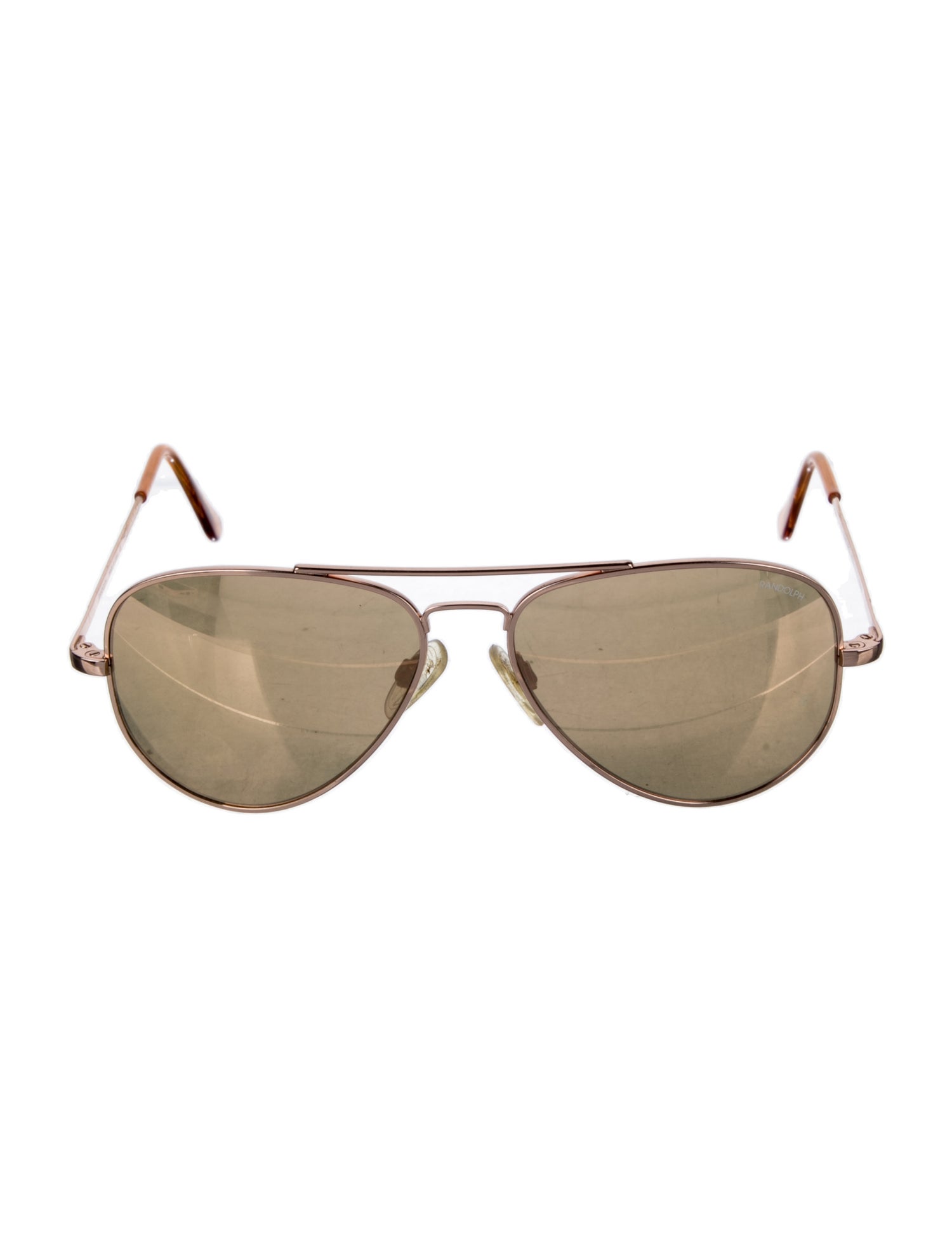RANDOLPH Aviator Mirrored Sunglasses