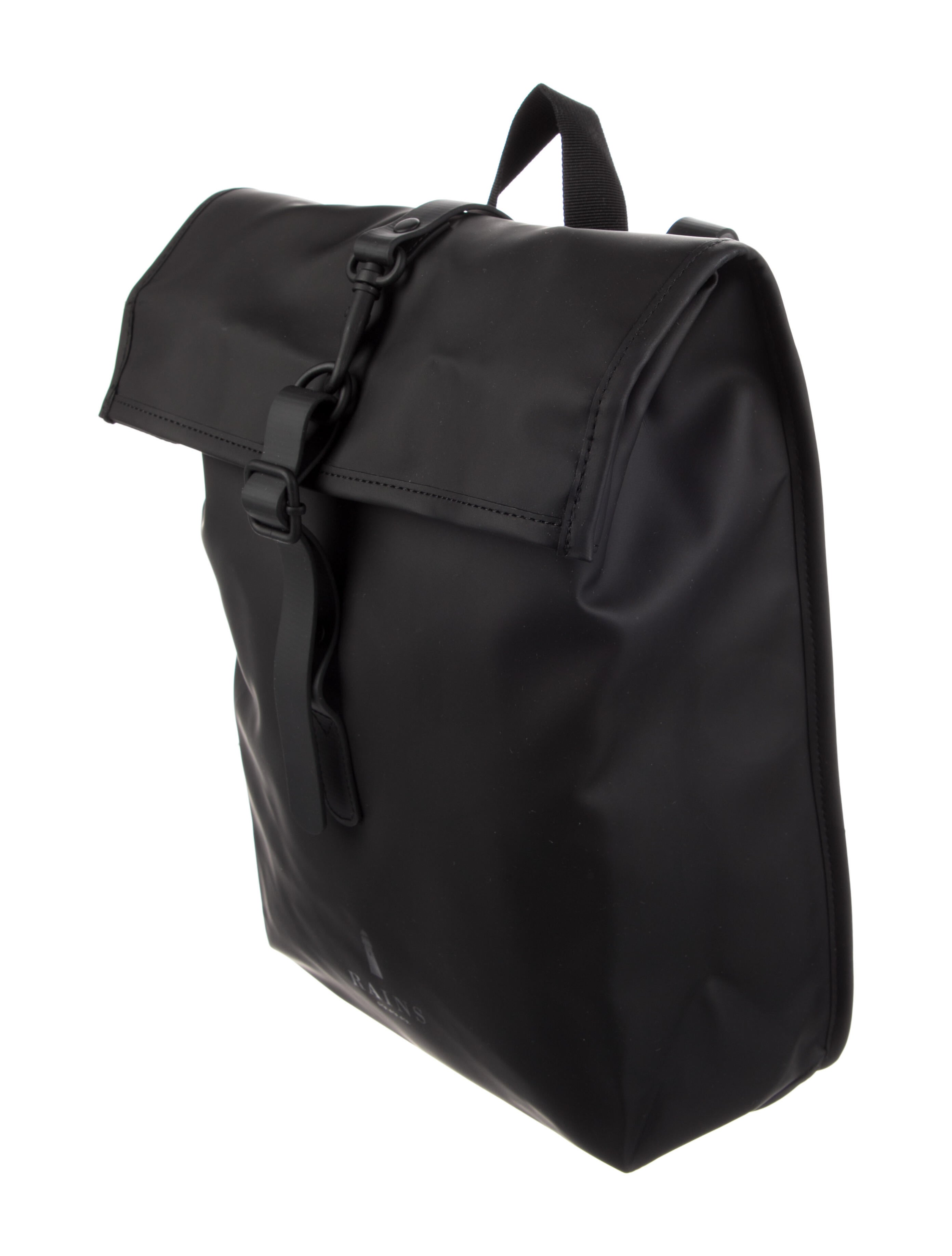 Rains Leather Backpack Black Backpacks, Handbags WRAIN20654 The