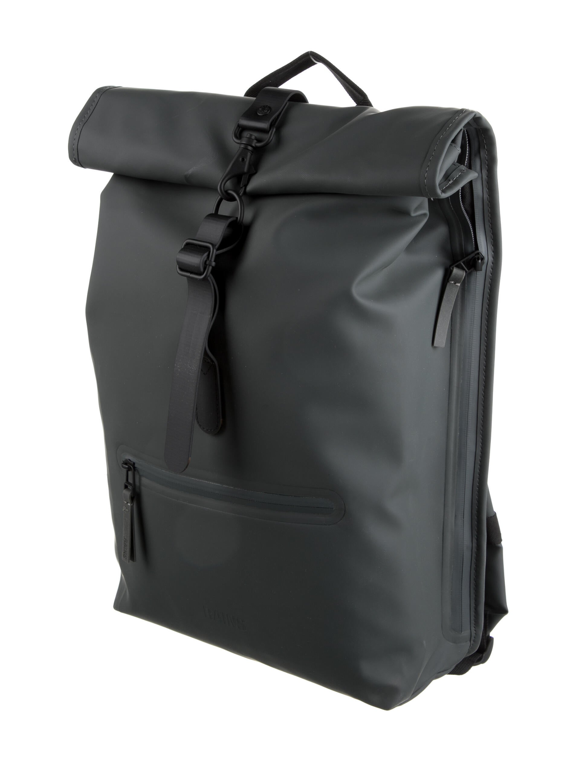 Rains Leather Backpack Grey Backpacks, Handbags WRAIN22737 The