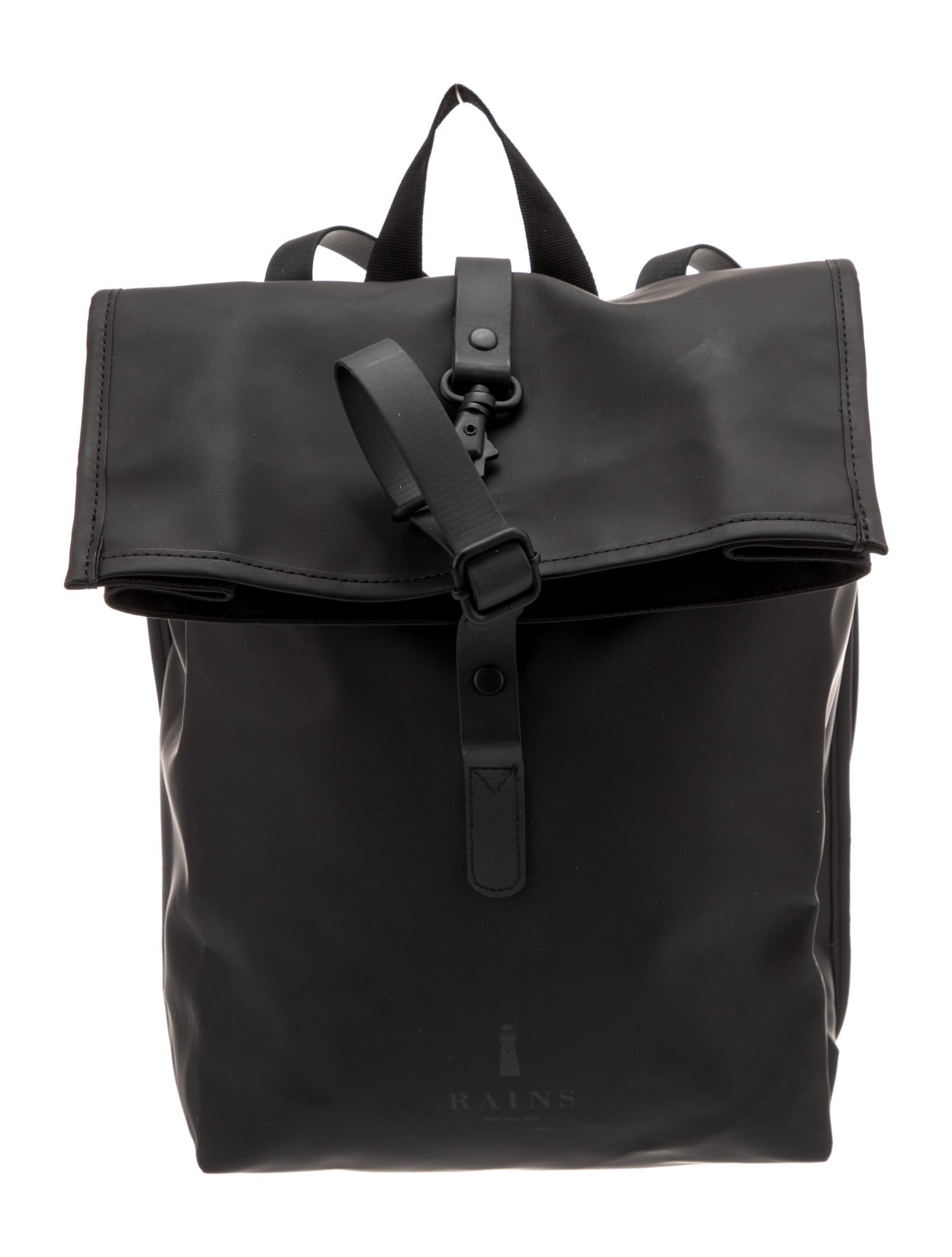 Rains Leather Backpack