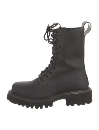 Rains Leather Combat Boots